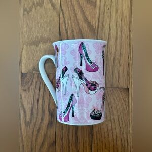 Kent Pottery Pink High Heeled Shoe Mug; Cute, Artsy, Retro, and Girly